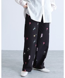 reca | 花柄プリントタックパンツ(その他パンツ)