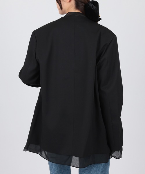SUWDEE(スーディー)の「docking no color jacket(ノーカラージャケット・レディース・ブラック・FREE)」の12枚目の写真