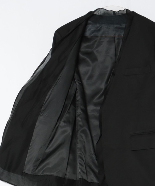 SUWDEE(スーディー)の「docking no color jacket(ノーカラージャケット・レディース・ブラック・FREE)」の14枚目の写真
