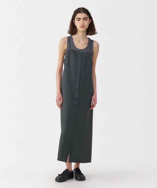 MUJI Labo(ムジラボ)の「〔MUJI Labo〕婦人 リネンシルクワンピース(シャツワンピース・レディース・ネイビー/スミクロ・S/M/L/XL)」の3枚目の写真