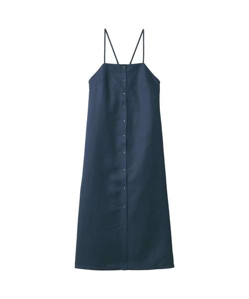MUJI Labo(ムジラボ)の「〔MUJI Labo〕婦人 リネンシルクワンピース(シャツワンピース・レディース・ネイビー/スミクロ・S/M/L/XL)」の15枚目の写真
