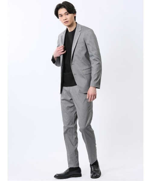 TAKA-Q（タカキュー）の「【ストレッチ ウォッシャブル】m.f.エディトリアル メンズ 【DRESS T-SHIRT】綿ストレッチ スロープネック半袖Tシャツ（Tシャツ/カットソー・メンズ・グレー/ブラック/ホワイト/ネイビー・MEDIUM/LARGE/X-LARGE）」の22枚目の写真