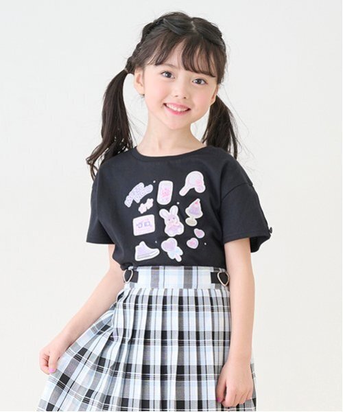最も信頼できる セール】ステッカーアップリケ 半袖Tシャツ（Tシャツ/カットソー トップス