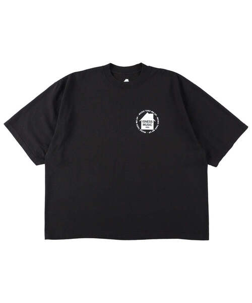 is-ness（イズネス）の「ISNESS MUSIC / イズネス ミュージック HOUSE MUSIC WILL NEVER DIE（Tシャツ/カットソー・メンズ・ホワイト/ブラック・LARGE/MEDIUM）」の2枚目の写真