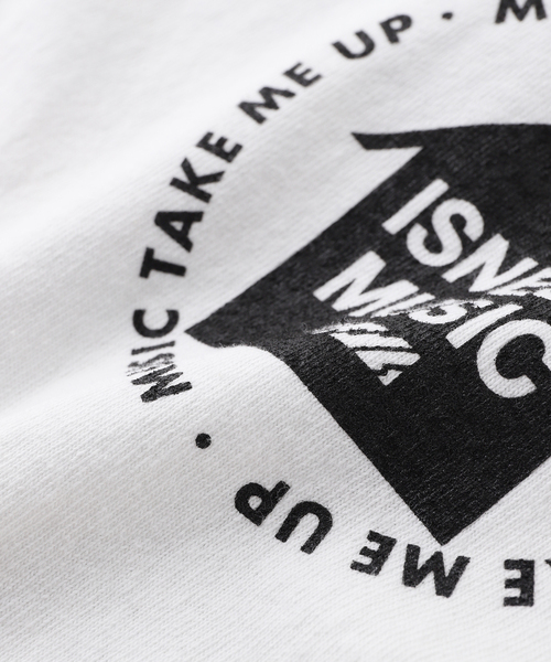is-ness（イズネス）の「ISNESS MUSIC / イズネス ミュージック HOUSE MUSIC WILL NEVER DIE（Tシャツ/カットソー・メンズ・ホワイト/ブラック・LARGE/MEDIUM）」の10枚目の写真