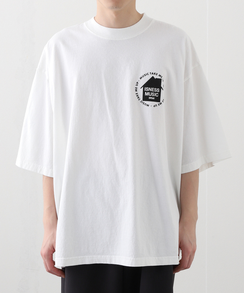 is-ness（イズネス）の「ISNESS MUSIC / イズネス ミュージック HOUSE MUSIC WILL NEVER DIE（Tシャツ/カットソー・メンズ・ホワイト/ブラック・LARGE/MEDIUM）」の11枚目の写真