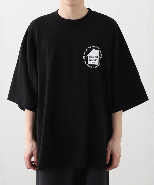 is-ness（イズネス）の「ISNESS MUSIC / イズネス ミュージック HOUSE MUSIC WILL NEVER DIE（Tシャツ/カットソー・メンズ・ホワイト/ブラック・LARGE/MEDIUM）」の14枚目の写真