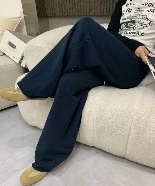 DECADE CLASSIC(ディケイド クラシック)の「【DECADE CLASSIC】ハイウエストイージーワイドパンツ(スウェットパンツ・レディース・グレー/ワインレッド/ブラック/ダークグレー/ネイビー/ライトグレー・MEDIUM/LARGE)」の10枚目の写真