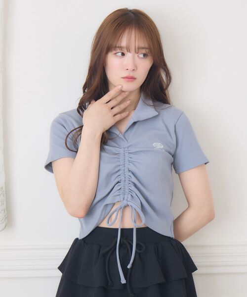 tシャツ カップ付テレコ / 1215260605 レディース セール】フロントドロストテレコCT（Tシャツ/カットソー）｜ems