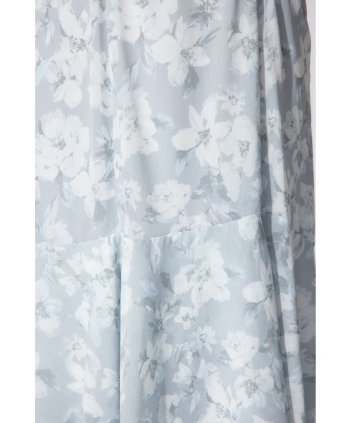 rienda（リエンダ）の「フリルフラワーロングワンピース 夏服 半袖（ワンピース・レディース・ピンク/ホワイト/ライトグレー・MEDIUM/SMALL）」の19枚目の写真