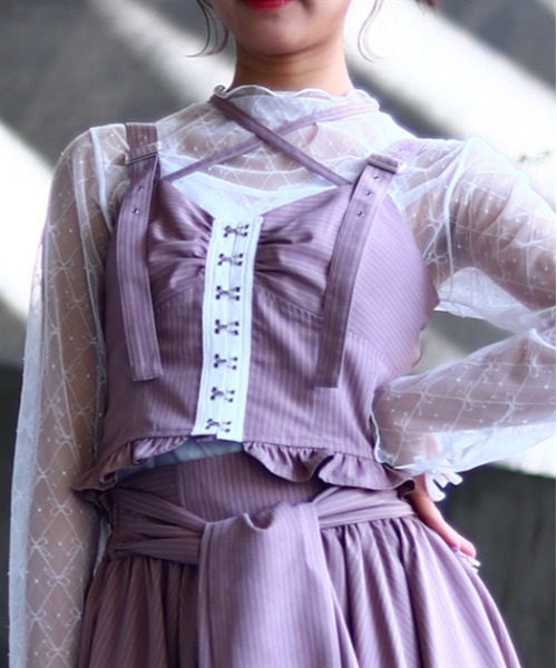 コルセット風フリルビスチェ | outlet | axes femme online shop