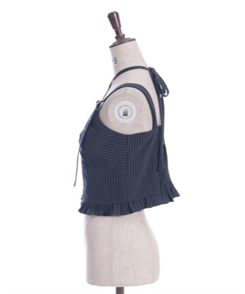 axes femme（アクシーズファム）の「コルセット風デザインビスチェ（ベスト・レディース・ピンク/ネイビー/ブラック・FREE）」の19枚目の写真