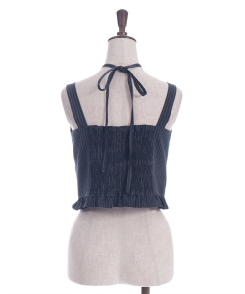 axes femme（アクシーズファム）の「コルセット風デザインビスチェ（ベスト・レディース・ピンク/ネイビー/ブラック・FREE）」の20枚目の写真