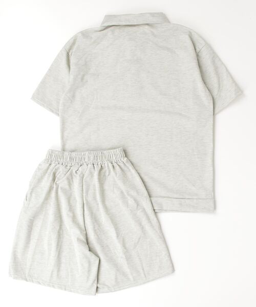 セール】ハーフジップトップス×ショートパンツ セットアップ