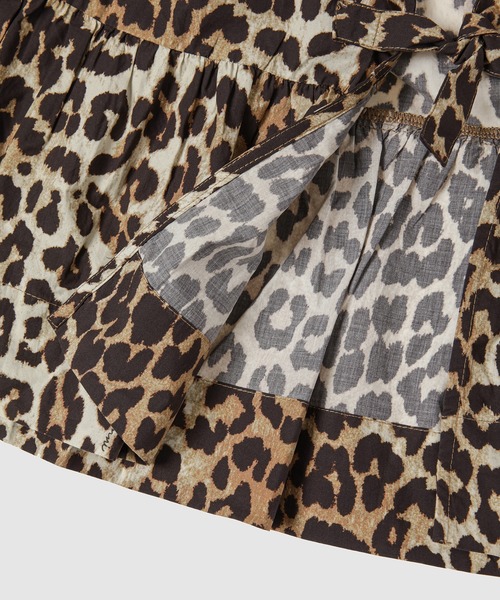 セール】Printed Cotton Poplin Peplum Blouse（シャツ/ブラウス