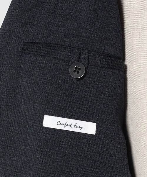 【UNITED ARROWS】ハウンドトゥース ジャージーソフトジャケット UNITED ARROWS｜ハウンドトゥース ジャージ シングル 2ボタン