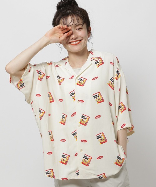 正規品 へルヴァボス オクタヴィア チョーカー シャツ VOAAOV シャツ 「VOAAOV 」BISHU WOOL ONI SURGE Oversize Shirt