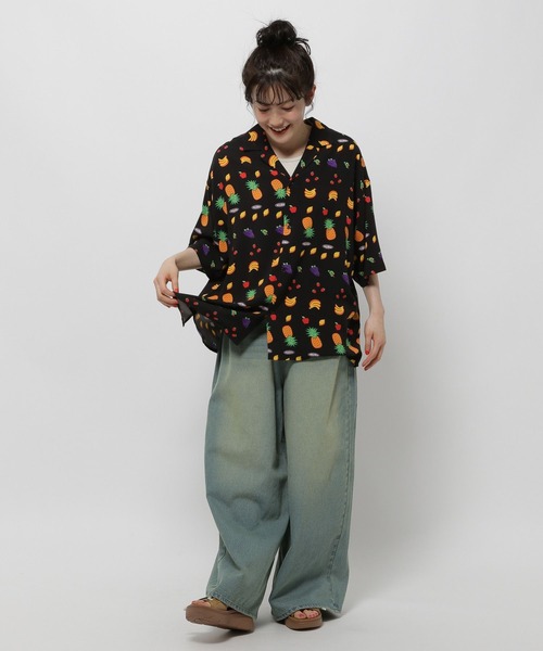 WIGGLE WIGGLE(ウィグルウィグル)の「【wiggle wiggle(ウィグルウィグル)】コラボ アソートパターンシャツ(シャツ/ブラウス・レディース・ブラック/ネイビー/クリーム・MEDIUM/LARGE)」の19枚目の写真