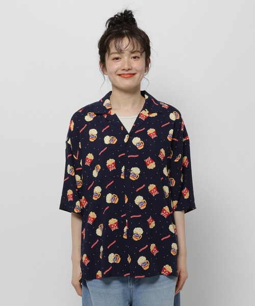 WIGGLE WIGGLE(ウィグルウィグル)の「【wiggle wiggle(ウィグルウィグル)】コラボ アソートパターンシャツ(シャツ/ブラウス・レディース・ブラック/ネイビー/クリーム・MEDIUM/LARGE)」の9枚目の写真