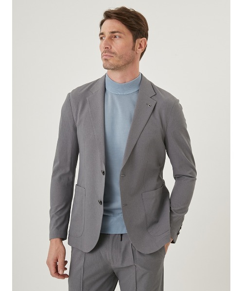 AOURE(アウール)の「F.DOTTI SETUP JACKET(テーラードジャケット・メンズ・ブラック/チャコールグレー/ネイビー/ライトグレー・SMALL/MEDIUM/LARGE/X-LARGE)」の5枚目の写真
