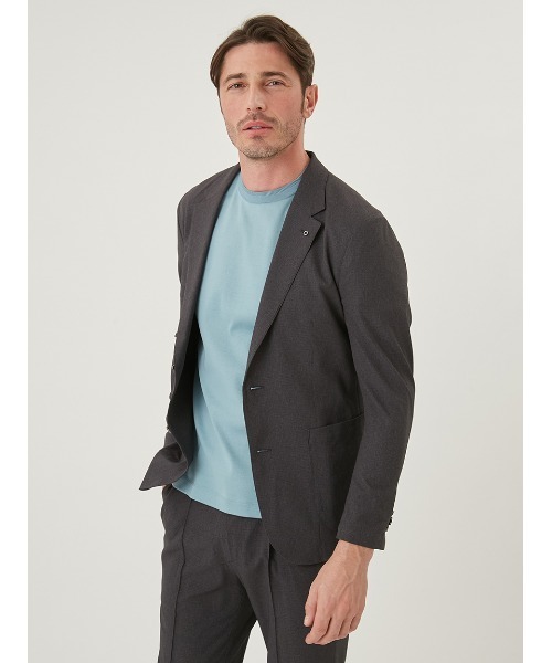 AOURE(アウール)の「F.DOTTI SETUP JACKET(テーラードジャケット・メンズ・ブラック/チャコールグレー/ネイビー/ライトグレー・SMALL/MEDIUM/LARGE/X-LARGE)」の8枚目の写真