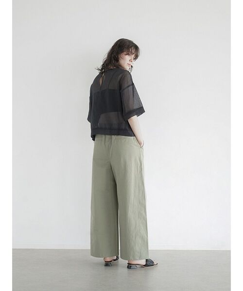 FIKA.(フィーカ)の「Zari embroidered mesh sheer blouse(シャツ/ブラウス・レディース・ブラック/オフホワイト・MEDIUM)」の13枚目の写真