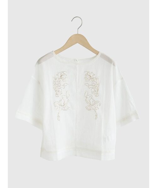 FIKA.(フィーカ)の「Zari embroidered mesh sheer blouse(シャツ/ブラウス・レディース・ブラック/オフホワイト・MEDIUM)」の22枚目の写真