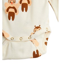 ミニロディーニ　mini rodini ベビー　セット　ロンパース　レギンス Mini Rodini】Basic ls body / Black 【4か月-9か月/9か月-1.5歳