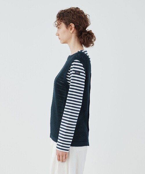 【GALERIE VIE】オープンワークリネン ノースリーブプルオーバー GALERIE VIE（ギャルリー ヴィー）の「オープンワークリネン