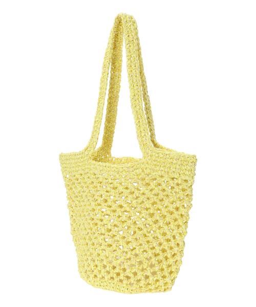 Lugnoncure（ルノンキュール）の「メッシュニットバッグ《2025summer catalog item》（ハンドバッグ・レディース・ベージュ/イエロー/ミント・F）」の13枚目の写真