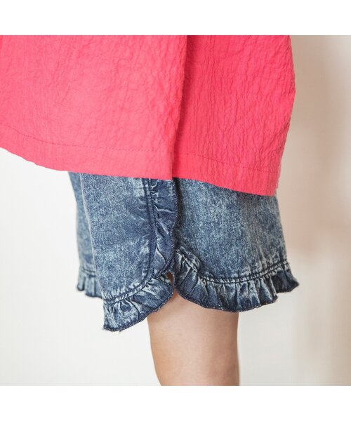 BREEZE（ブリーズ）の「【ジュニア対応】フリルショートパンツ（その他パンツ・キッズ・ブルー/ブラック/アイボリー/グリーン/インディゴブルー/キナリ・80/90/100/110/120/130/140）」の14枚目の写真