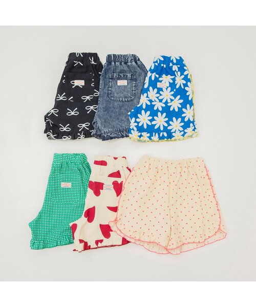 BREEZE（ブリーズ）の「【ジュニア対応】フリルショートパンツ（その他パンツ・キッズ・ブルー/ブラック/アイボリー/グリーン/インディゴブルー/キナリ・80/90/100/110/120/130/140）」の13枚目の写真