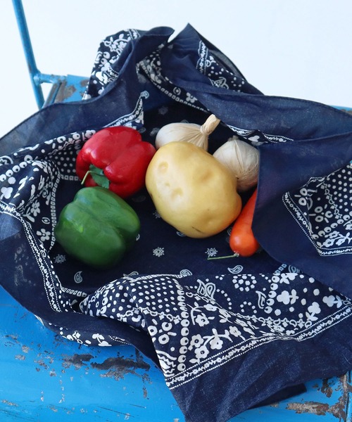 PAR ICI（パーリッシィ）の「ペイズリー/ヨットドット コットンバンダナ（バンダナ/スカーフ・レディース・ブラック系その他/ブラック系その他2/ブルー系その他2/ブルー系その他・FREE）」の14枚目の写真