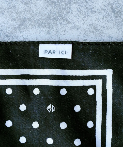 PAR ICI（パーリッシィ）の「ペイズリー/ヨットドット コットンバンダナ（バンダナ/スカーフ・レディース・ブラック系その他/ブラック系その他2/ブルー系その他2/ブルー系その他・FREE）」の21枚目の写真