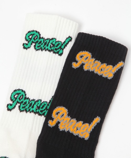 BAYFLOW(ベイフロー)の「ランダムロゴソックス(ソックス/靴下・メンズ・ホワイト/ブラック・FREE)」の3枚目の写真