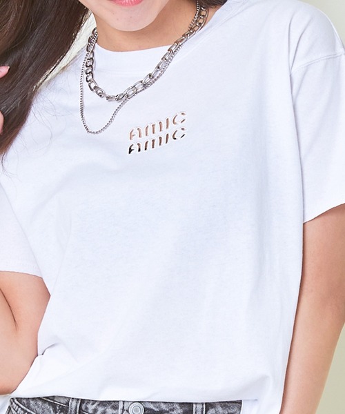 GORGE(ゴージ)の「《ちびロゴ×くりぬき》レディース 半袖Tシャツ カジュアル ベーシック 春夏秋(Tシャツ/カットソー・レディース・オフホワイト/グリーン/チャコール・F)」の14枚目の写真