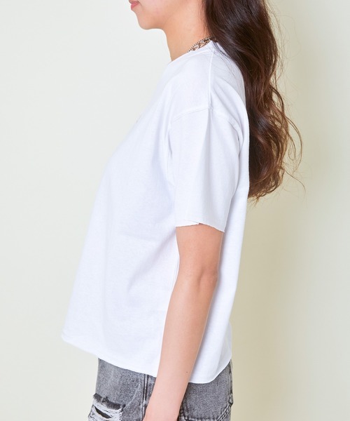 GORGE(ゴージ)の「《ちびロゴ×くりぬき》レディース 半袖Tシャツ カジュアル ベーシック 春夏秋(Tシャツ/カットソー・レディース・オフホワイト/グリーン/チャコール・F)」の20枚目の写真