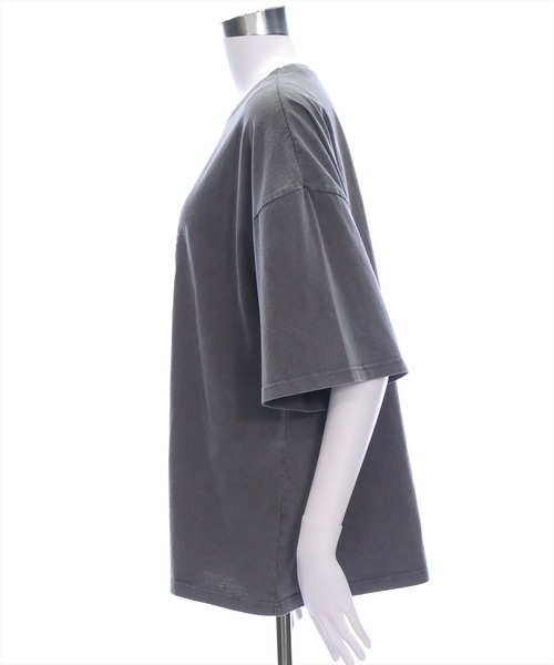 clear（クリア）の「オーバーサイズケミカル加工グラフィックTシャツ [着回し力抜群 大人 カジュアル]≪2025SS新作≫（Tシャツ/カットソー・レディース・ネイビー/チャコールグレー・F）」の12枚目の写真