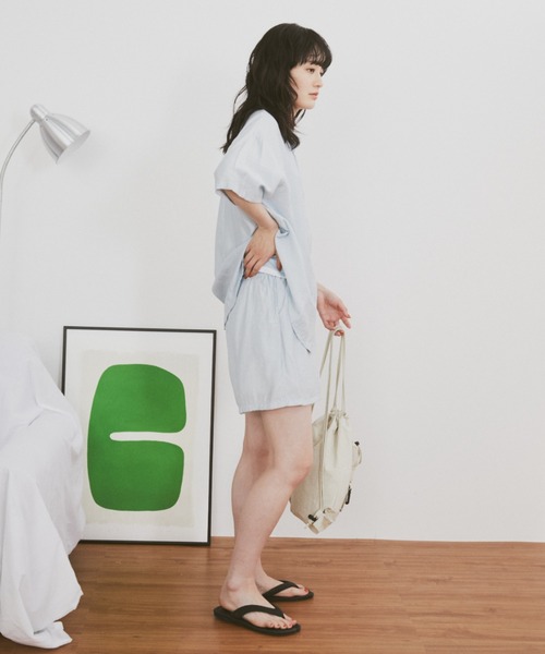 MERLOT（メルロー）の「ストライプシャツセットアップ（シャツ/ブラウス・レディース・ブルー・FREE）」の3枚目の写真