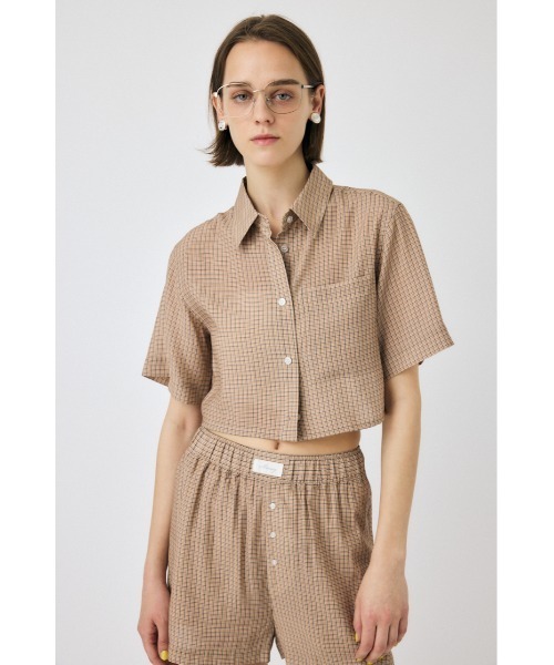 MOUSSY(マウジー)の「【セットアップ対応】RELAX シャツ(シャツ/ブラウス・レディース・ブルー/ベージュ・FREE)」の7枚目の写真
