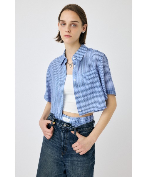 MOUSSY(マウジー)の「【セットアップ対応】RELAX シャツ(シャツ/ブラウス・レディース・ブルー/ベージュ・FREE)」の14枚目の写真