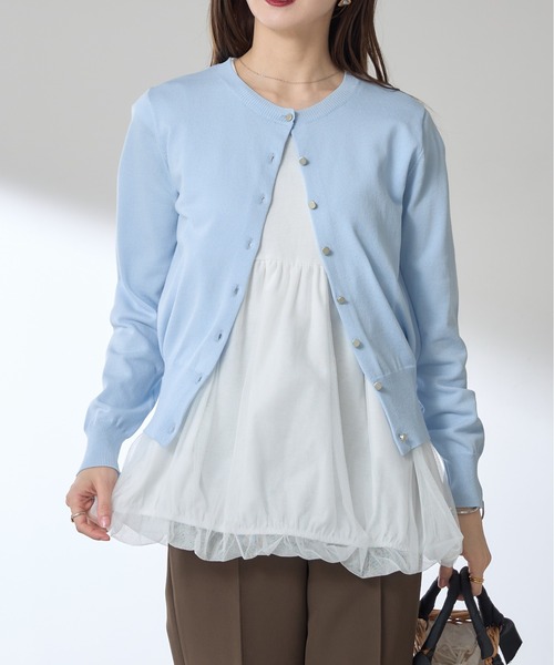 &. NOSTALGIA(アンドドットノスタルジア)の「【ZOZO限定】裾チュールバルーントップス(Tシャツ/カットソー・レディース・ブラック/オフホワイト・M)」の11枚目の写真