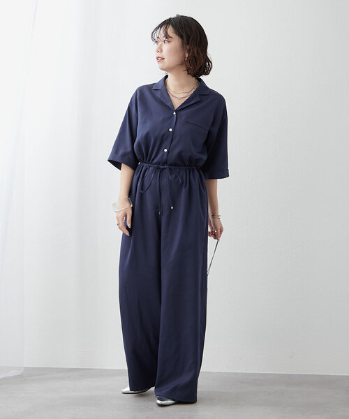 kana__18sセレクト】【サイズ展開有】ハーフスリーブ開襟