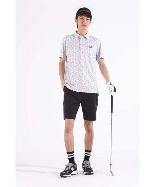ピクセルレオパード柄 半袖 カラーシャツ (MENS) | new balance