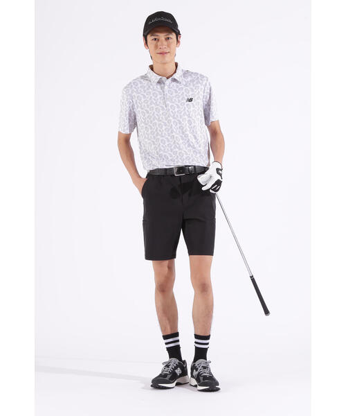 セール】【new balance golf】ピクセルレオパード柄 半袖 カラー