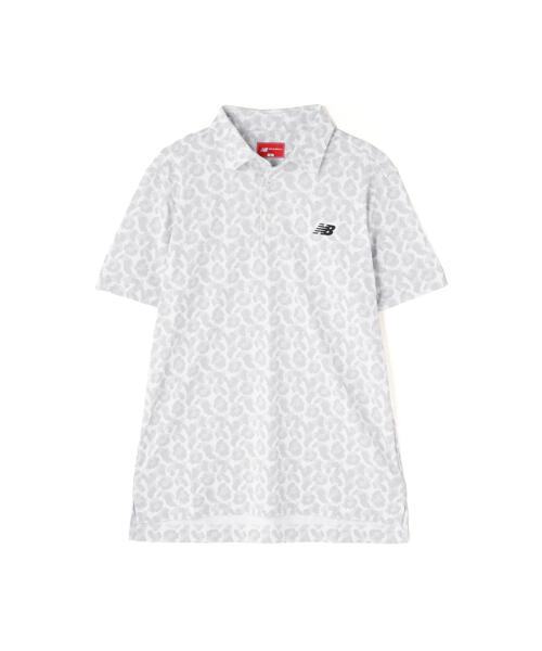 【値下げ】 セール】【new balance golf】ピクセルレオパード柄 半袖 カラー レディースウェア
