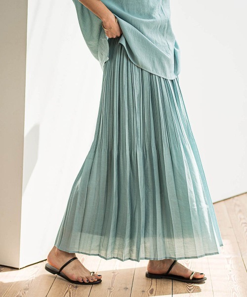 セール】ラフィーネクロスランダム消しプリーツスカート≪手洗い可能