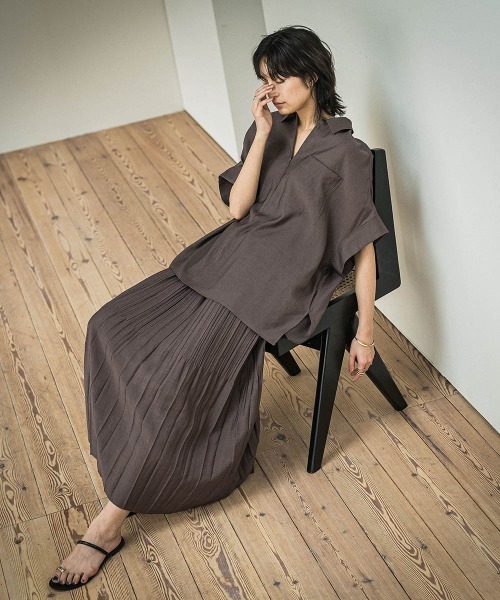 セール】ラフィーネクロスランダム消しプリーツスカート≪手洗い可能