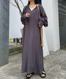 CIAOPANIC TYPY | 【きくちゃん企画】リネンレーヨンボリュームスリーブワンピース(ワンピース)