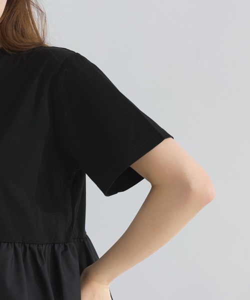 【SALE】PICCIN PERLA ピッチンぺルラ 即日発送  裾バルーンカットソー 906480 半袖 Tシャツ レディース  バルーン セール】裾バルーンカットソー（Tシャツ/カットソー）｜PICCIN